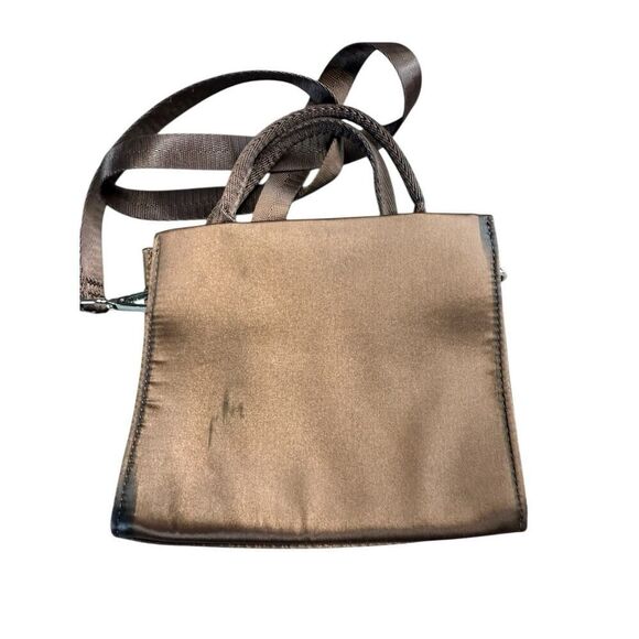 Brandon Blackwood ESR “End Systemic Racism” Satin Mini Tote Brown OS - Picture 8 of 10